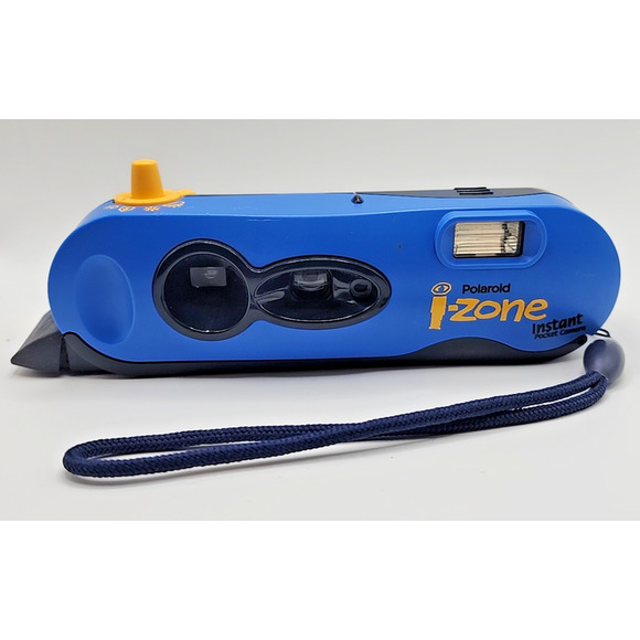 Vintage Polaroid I-Zone Instant Pocket Camera Blue/Yellow - Picture 1 of 4